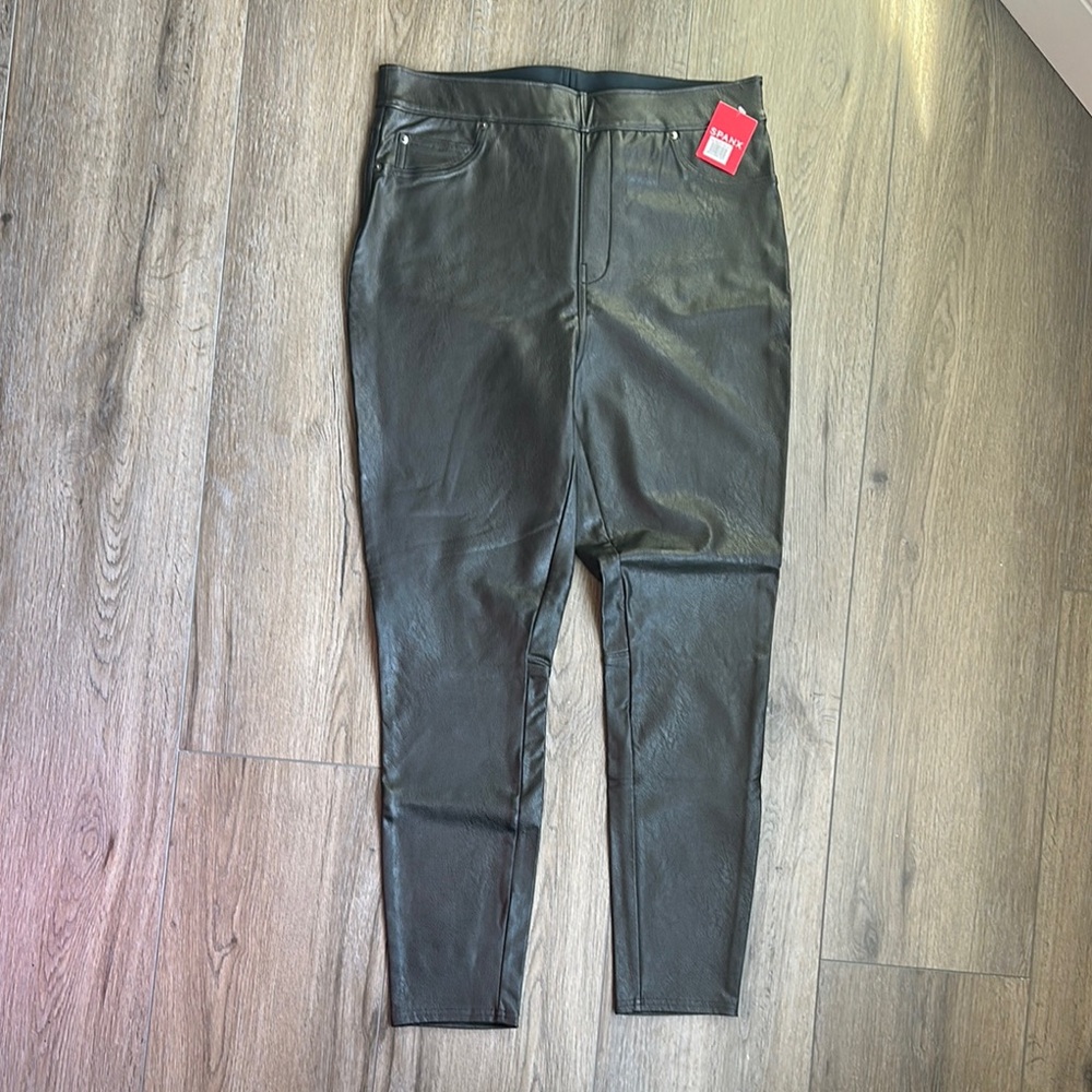 Black Faux Leather Leggings